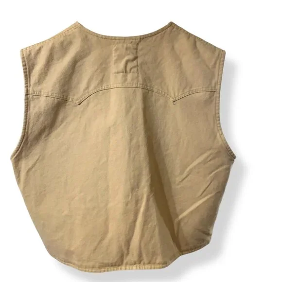 Vintage Schaefer Outfitters Brushcloth Vest Sz 3XL Western Cowboy Workwear Y2K - Picture 3 of 10
